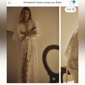 Anthropologie, homebodii lace robe
